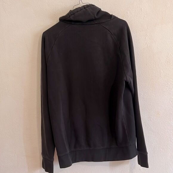 H&M’ Unknown Horizons Black Draw String Funnel Neck Streetwear Sweatshirt Size S - Picture 4 of 8